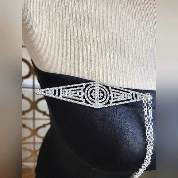 Crystal Encrusted Statement Necklace/Broach - Picture 12 of 17